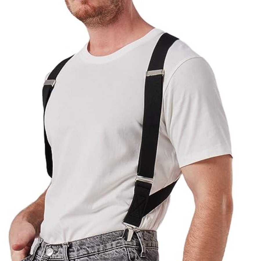 Men'S Formal Wear With Suspenders - LazarsSpace 2 Clips Men's Suspenders X-Back