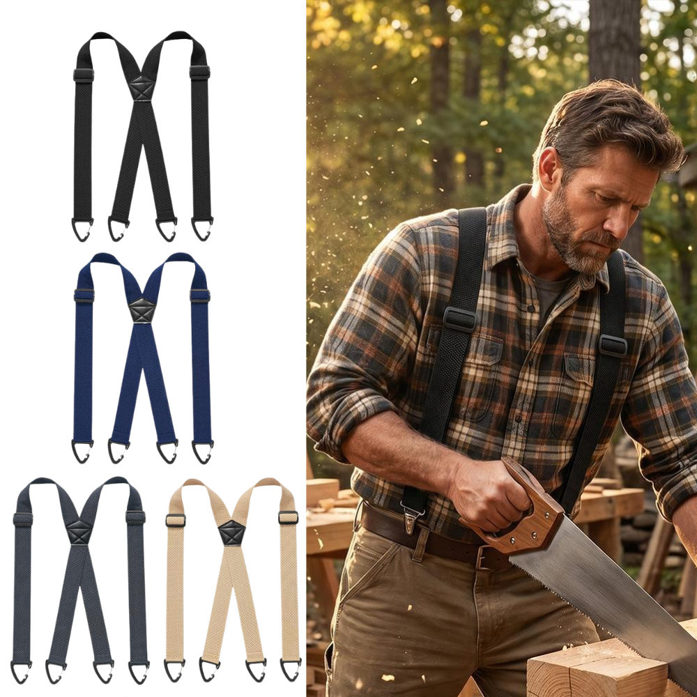 Men'S Formal Wear With Suspenders - Pants Braces Sturdy Heavy Duty Clip