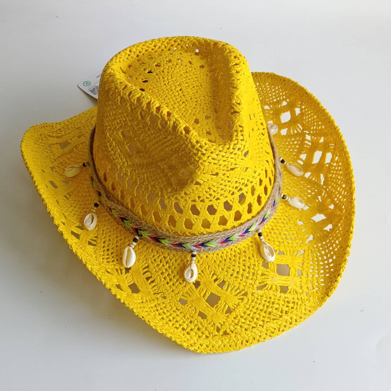 Windsor Knot Tie - Cowboy straw hat hand-woven crochet raffia