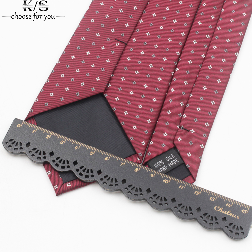 Men's Tie 8cm Stripe Dot Neckt - Men Formal Wear With Tie recension och pris