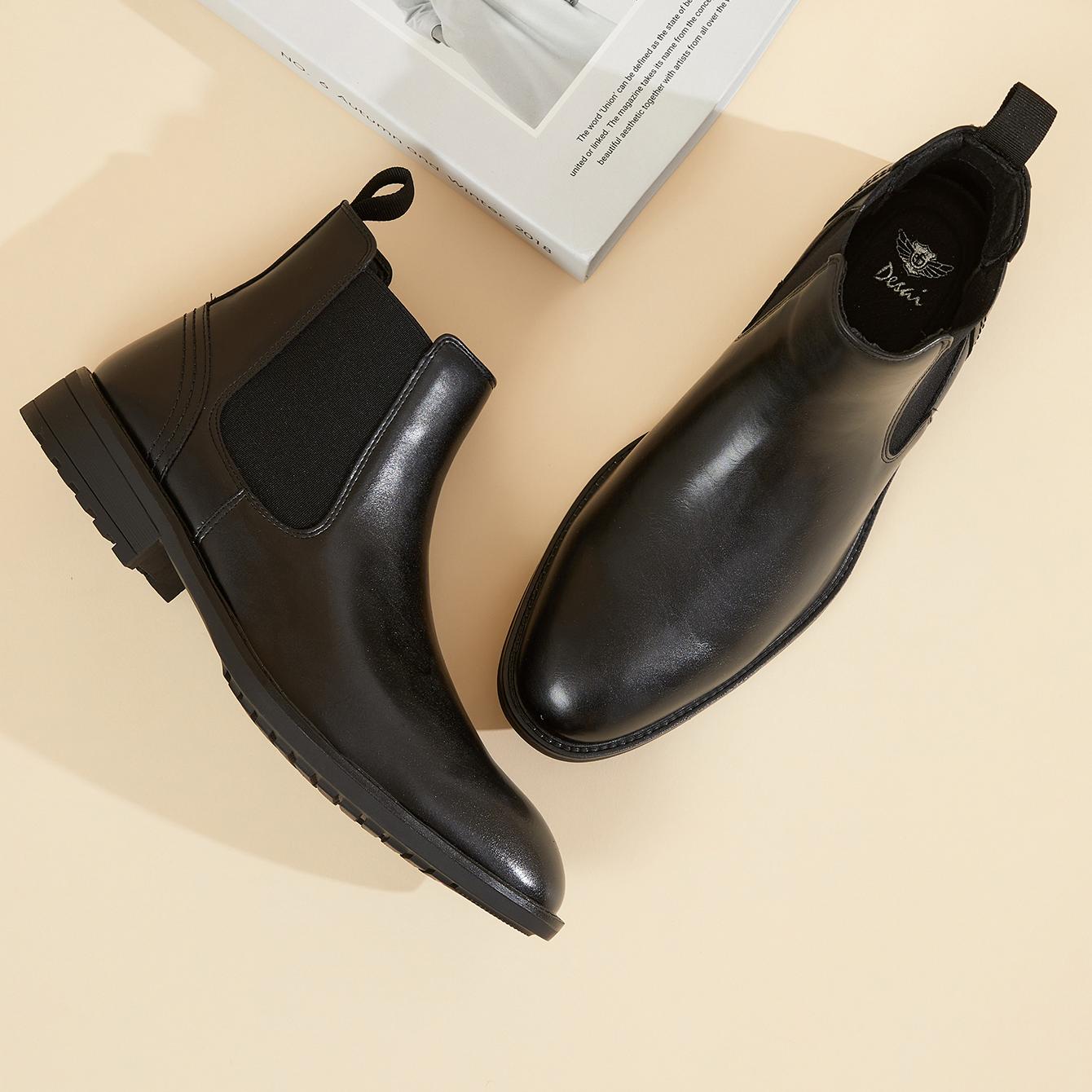 Men Leather Chelsea Boots Slip - Men'S Formal Style recension och pris