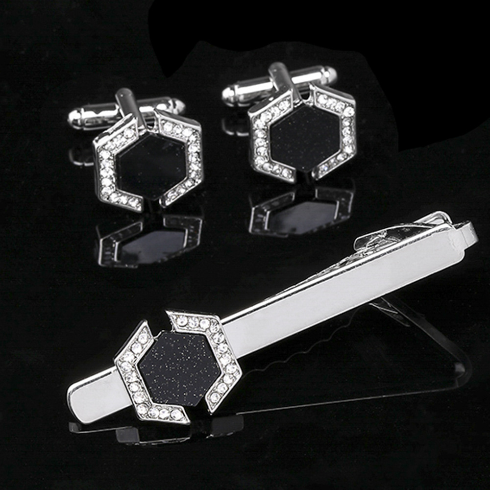 1PCS Starry Sky Geometric Hexa - Men Formal Wear With Tie recension och pris
