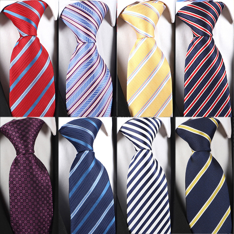 8cm New Fashion Stripes Plaid  - Men Formal Wear With Tie recension och pris