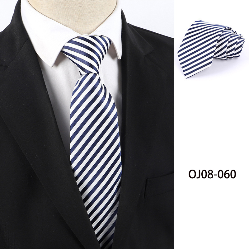 8cm New Fashion Stripes Plaid  - Men Formal Wear With Tie recension och pris