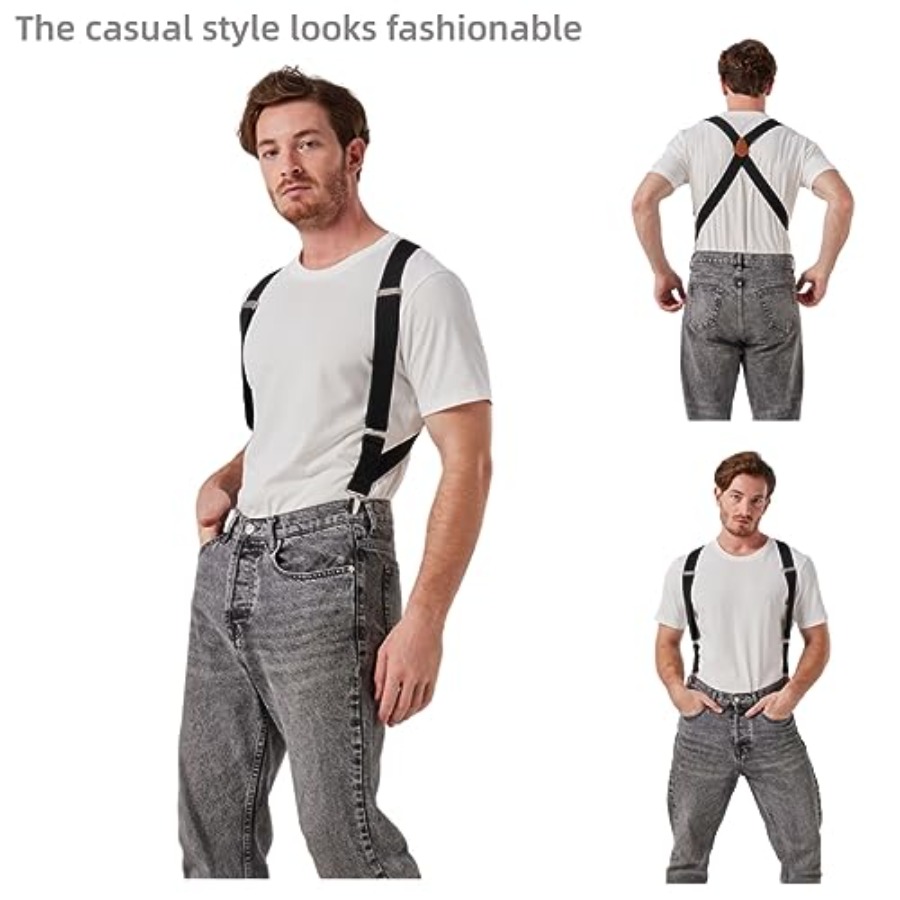 LazarsSpace 2 Clips Men's Susp - Men'S Formal Wear With Suspenders recension och pris