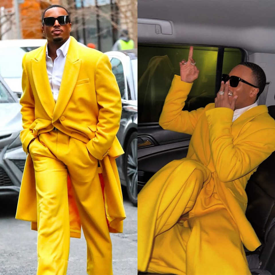 Gold Mens Long Jacket Suits Fo - Men'S Formal Wear No Suit recension och pris