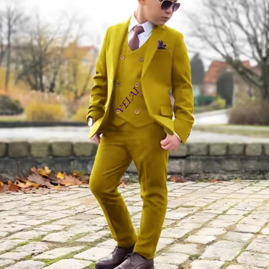 Boys Suit 3 Piece Set (Jacket  - Men'S Formal Style recension och pris