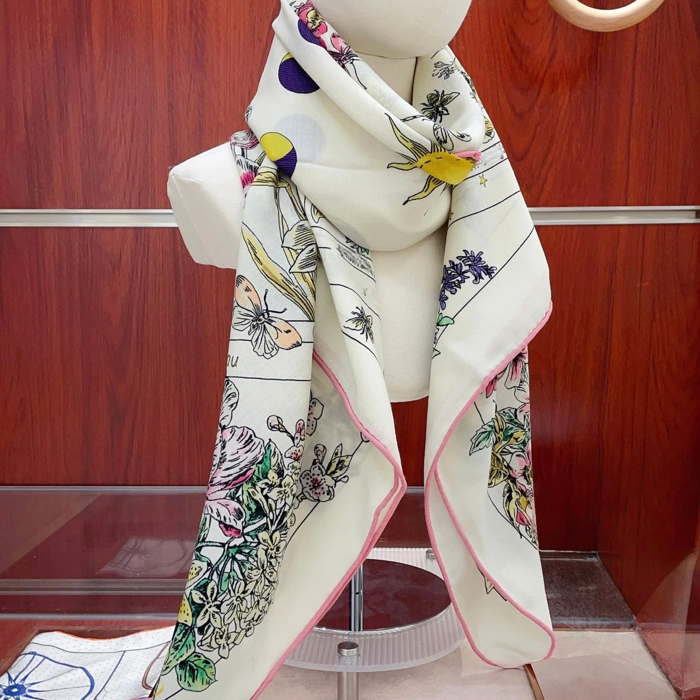 New Cashmere Square Scarf Doub - Windsor Knot Tie recension och pris