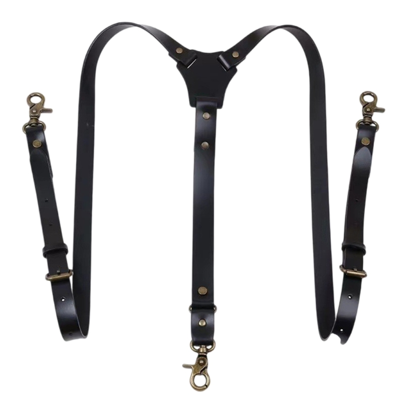  Classical PU Leather Suspende - Men'S Formal Wear With Suspenders recension och pris