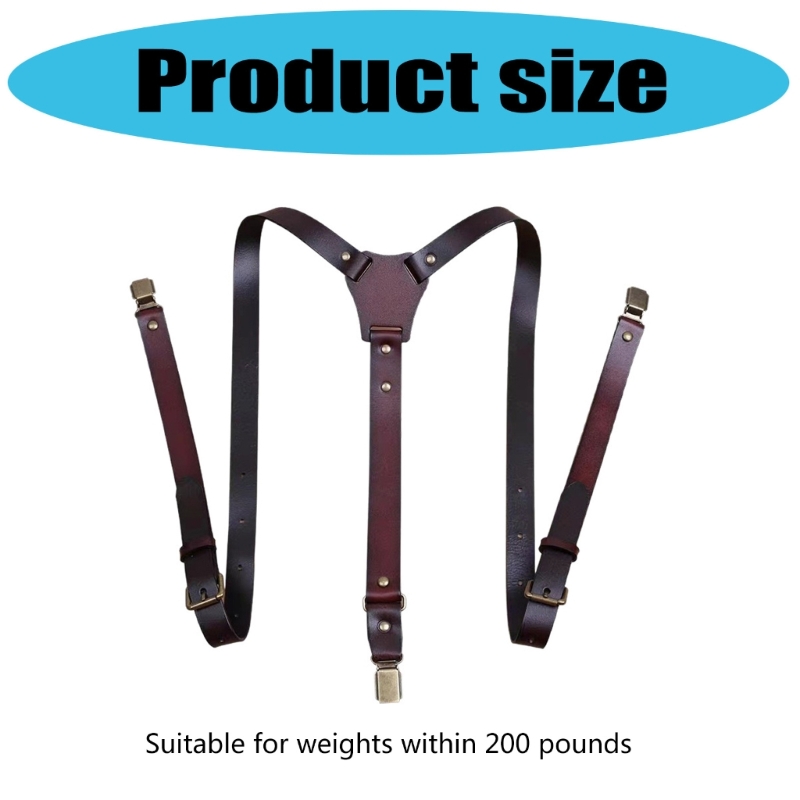  Classical PU Leather Suspende - Men'S Formal Wear With Suspenders recension och pris
