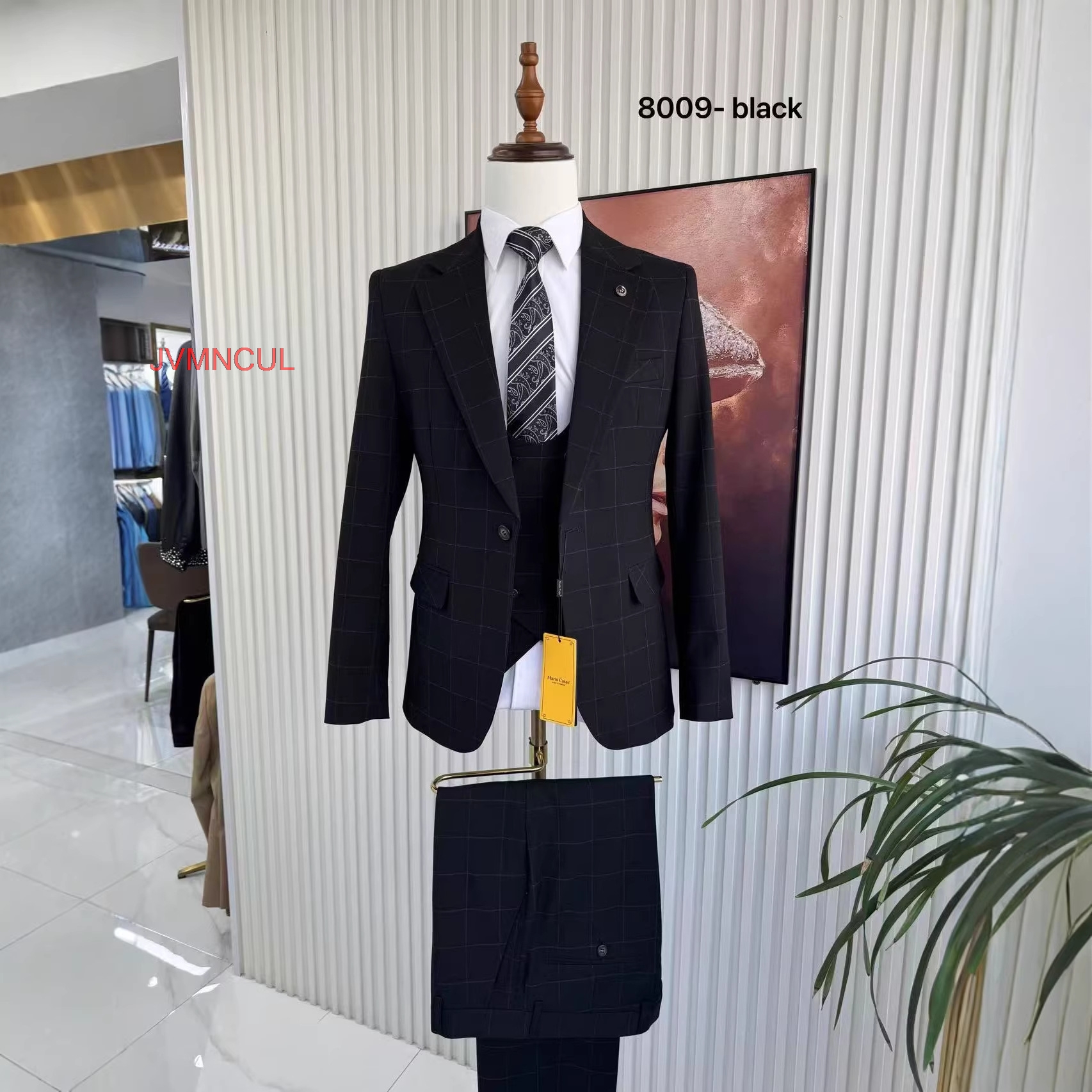 2026 Fashion Men's Checkered 3 - Men'S Formal Wear Waistcoat recension och pris