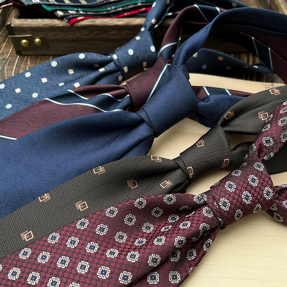 New Trendy Navy Brown Neckties - Men Formal Wear With Tie recension och pris