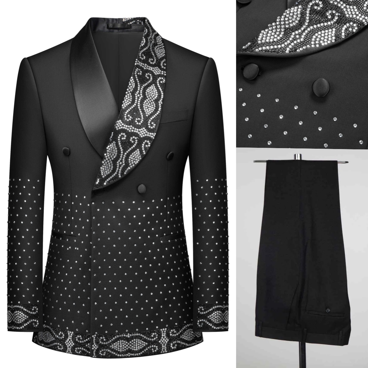 Real Picture Men Suit Crystal  - Men'S Formal Wear No Suit recension och pris