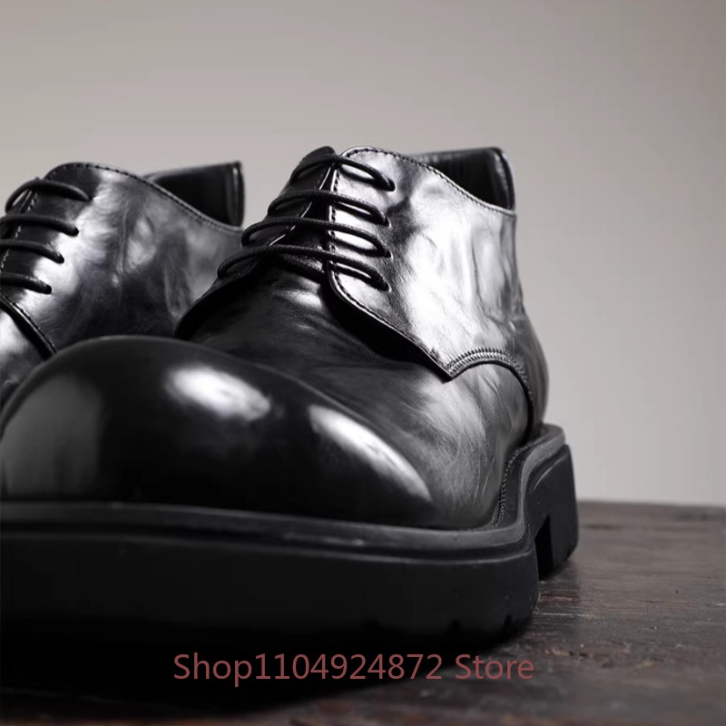 Luxury Fashion Round Toe Derby - Men'S Formal Style recension och pris