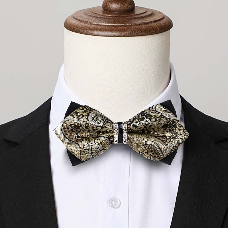 Men's Jacquard Satin Bow Tie w - Formal Wear For Men Yellow recension och pris