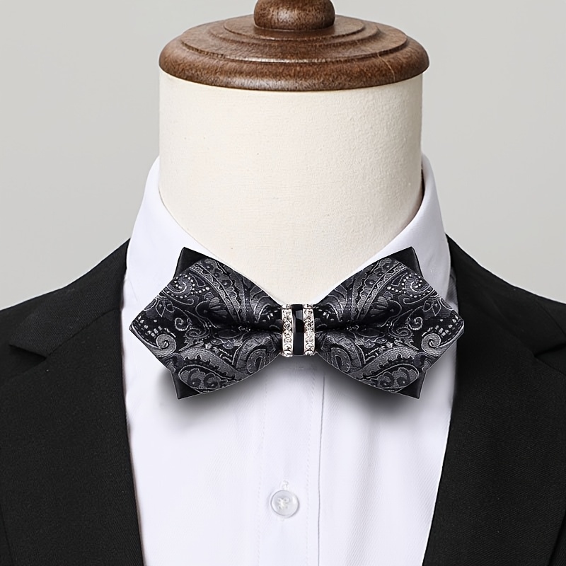 Men's Jacquard Satin Bow Tie w - Formal Wear For Men Yellow recension och pris