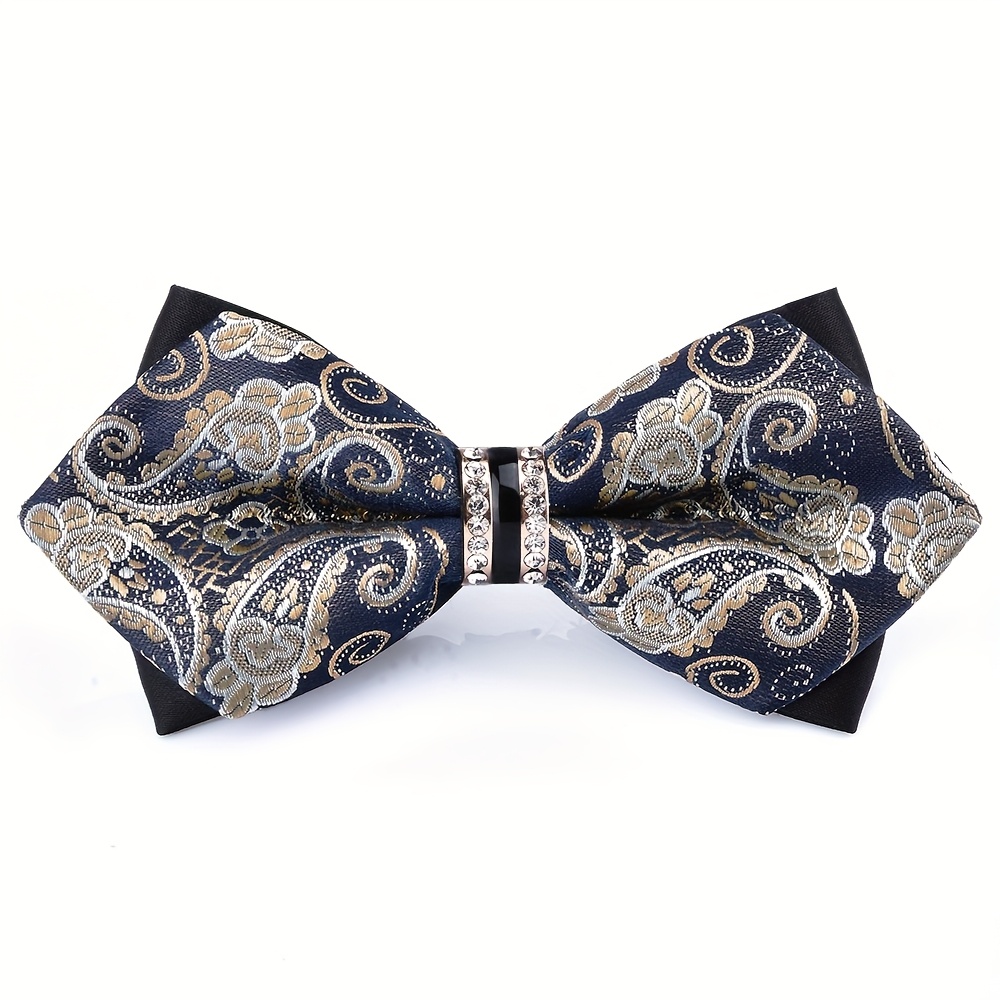 Men's Jacquard Satin Bow Tie w - Formal Wear For Men Yellow recension och pris