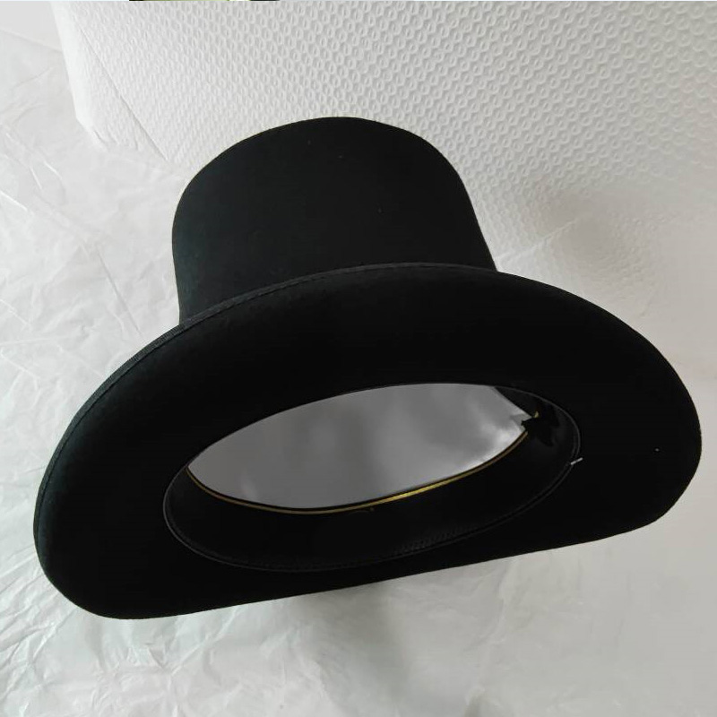 Black 25cm Wool Felt High Top  - Victorian Men'S Formal Wear recension och pris
