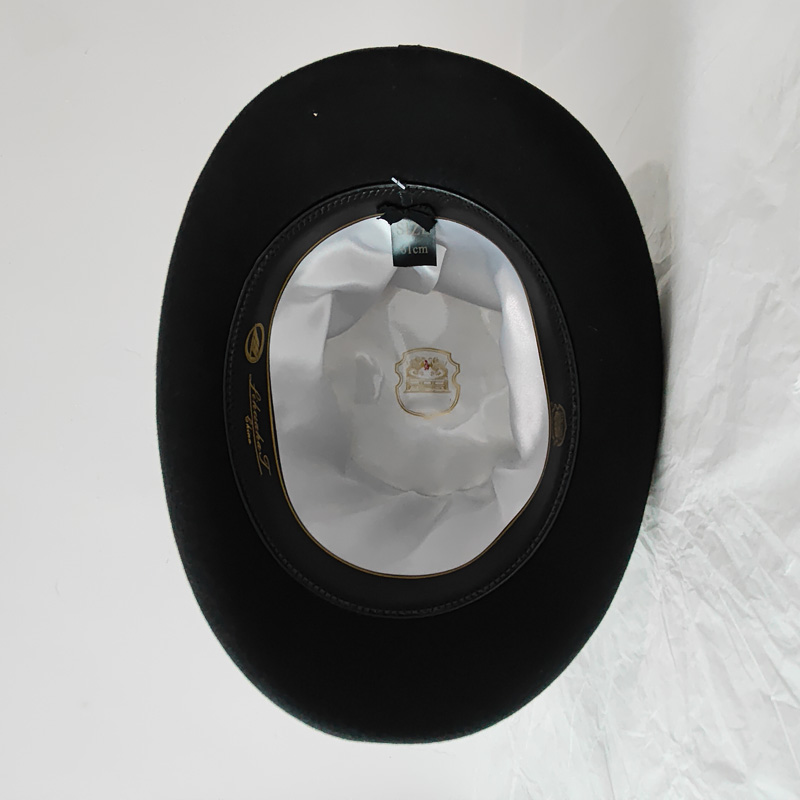 Black 25cm Wool Felt High Top  - Victorian Men'S Formal Wear recension och pris