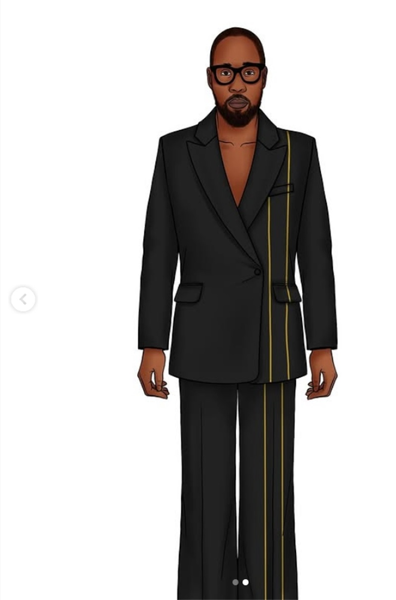Black Men Suit Set 2 Piece Bla - Formal Wear For Men Yellow recension och pris