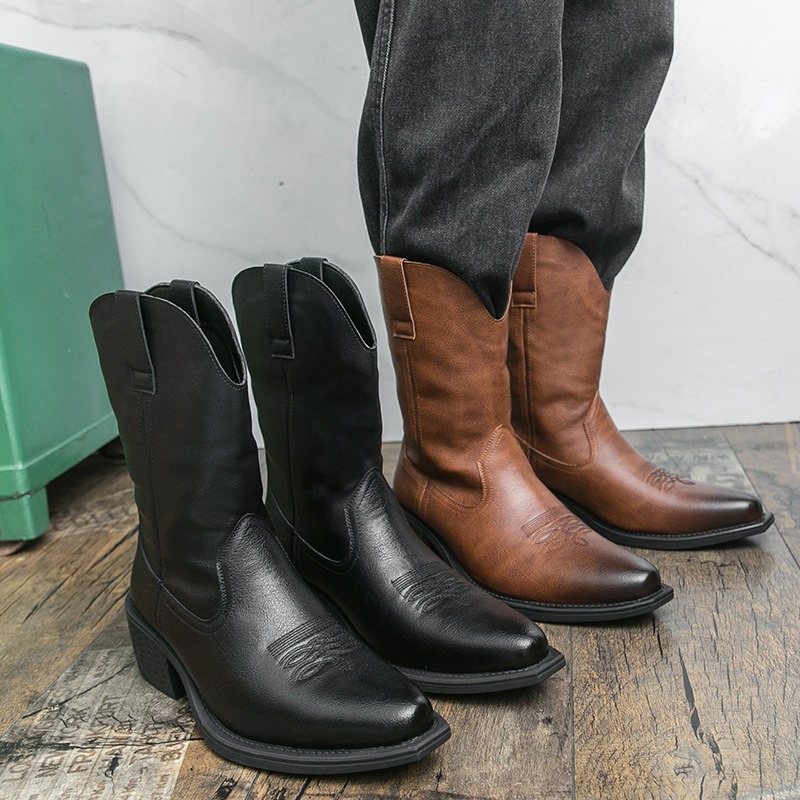 Men Boots Classic Embroidery W - Men'S Ethnic & Formal Designer Wear Studio S recension och pris