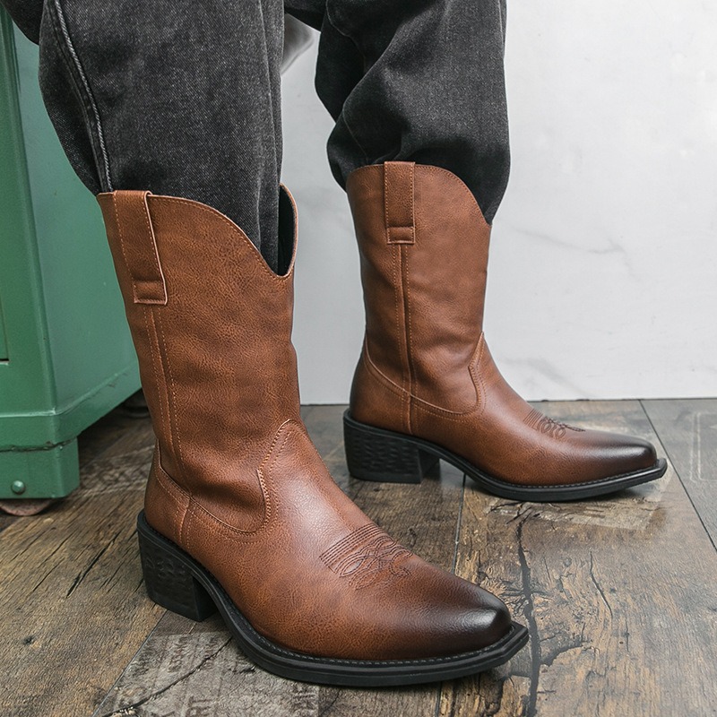 Men Boots Classic Embroidery W - Men'S Ethnic & Formal Designer Wear Studio S recension och pris