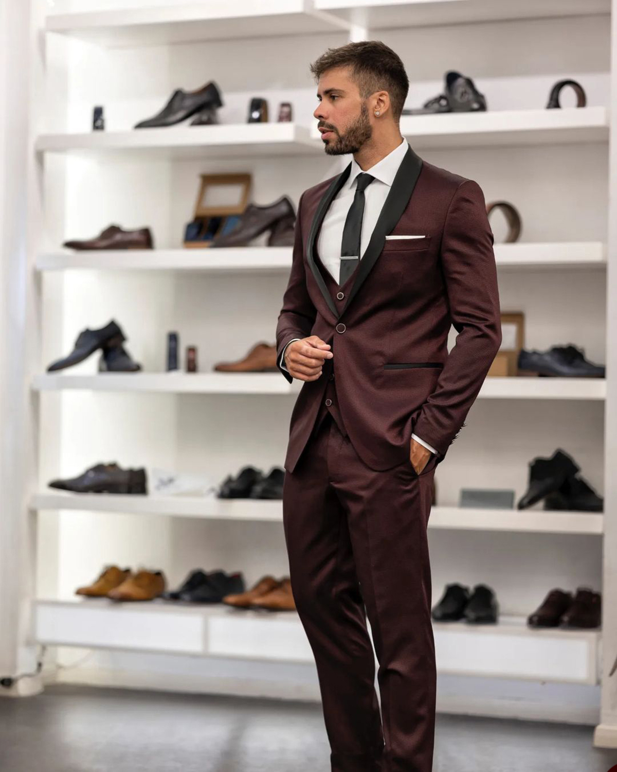 Classic Men Suit Cotton Weddin - Men'S Formal Wear No Suit recension och pris
