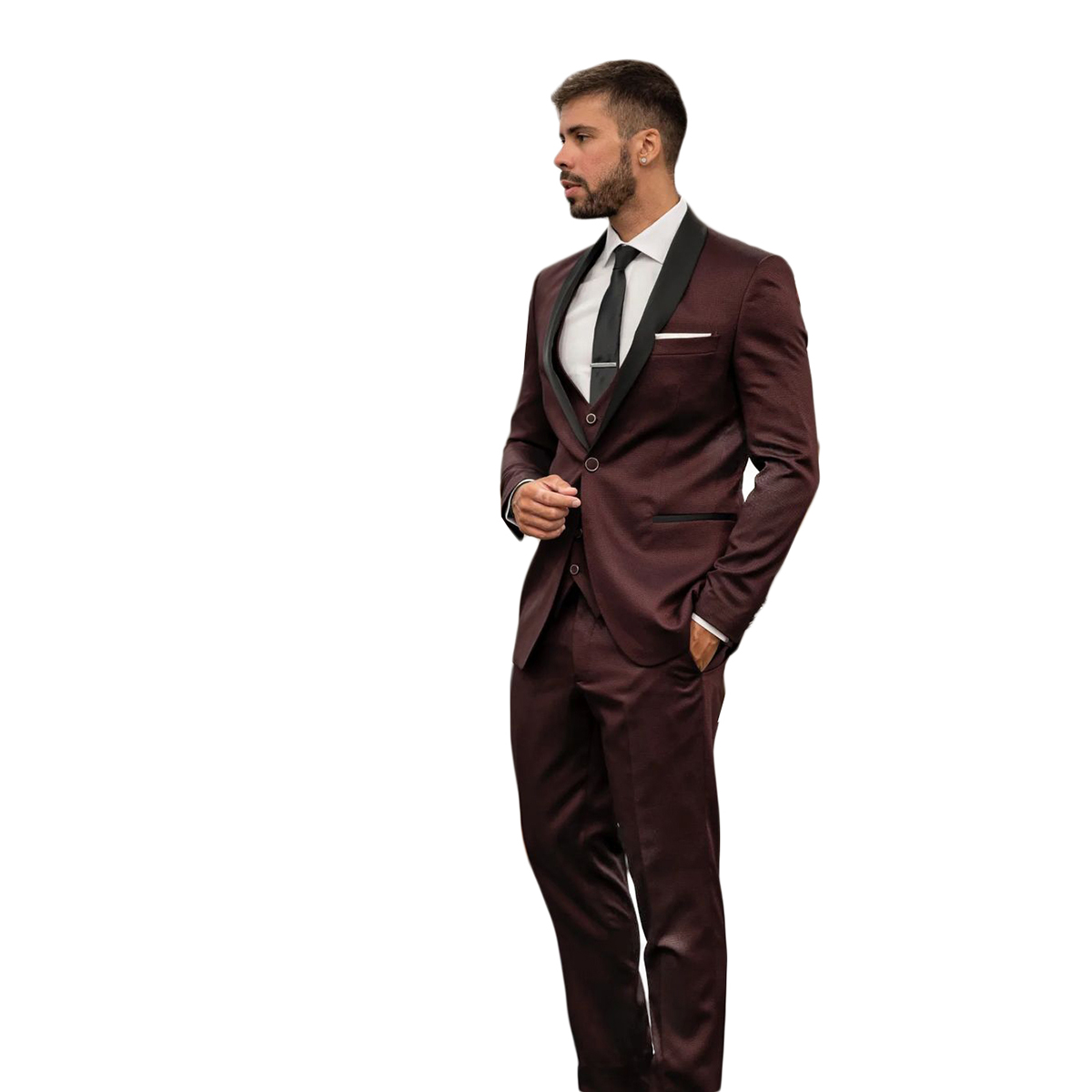 Classic Men Suit Cotton Weddin - Men'S Formal Wear No Suit recension och pris