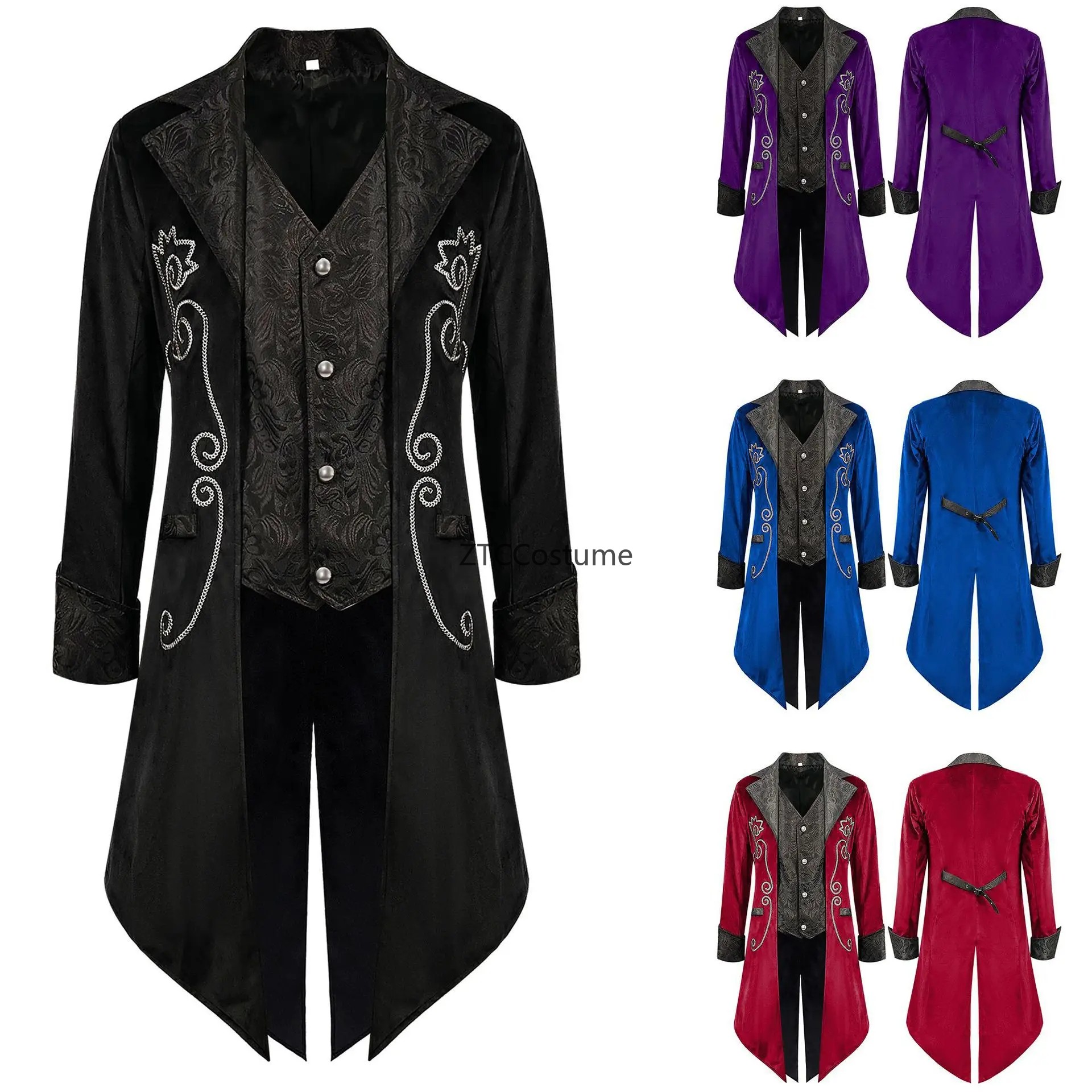 Steampunk Victorian Tailcoat M - Victorian Men'S Formal Wear recension och pris