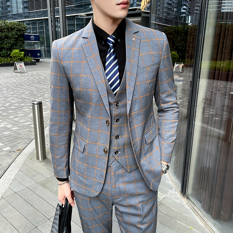 Men's 3-Piece Suit Set Stylish - Men'S Formal Wear Waistcoat recension och pris