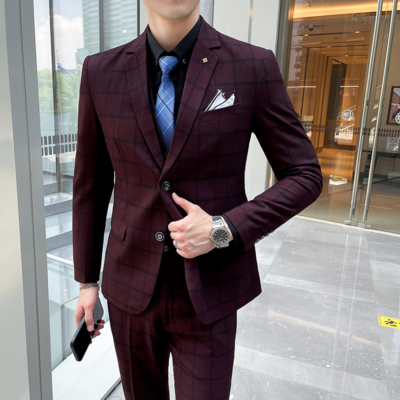Men's 3-Piece Suit Set Stylish - Men'S Formal Wear Waistcoat recension och pris