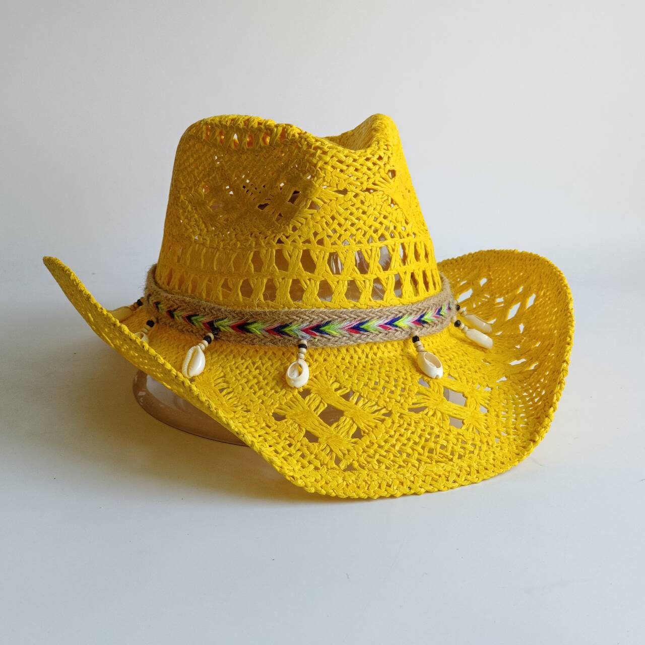 Cowboy straw hat hand-woven cr - Windsor Knot Tie recension och pris